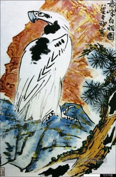  traditionnel - Li kuchan aigle sur arbre traditionnelle chinoise
